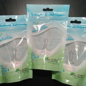 (3) Sippy Buddy Refresh-A-Baby Dishwasher-Safe Reusable Bottle Nipple